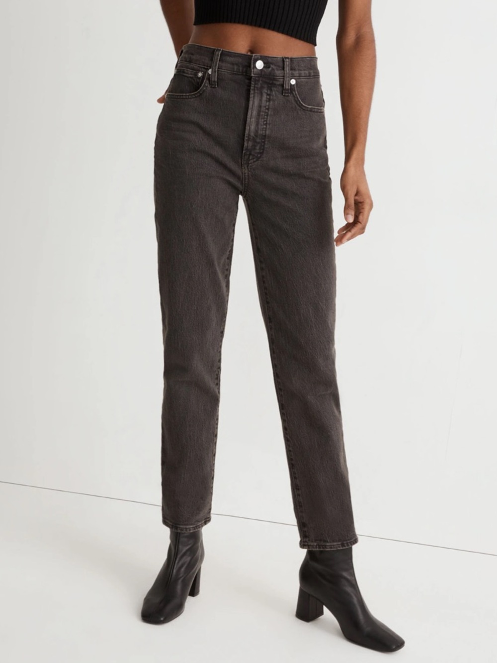 Madewell The Perfect Vintage Jean in Lunar Wash Women's 23 Tapered Leg Preppy